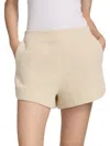 L'agence Radlee Knit Dolphin Hem Shorts In Nude