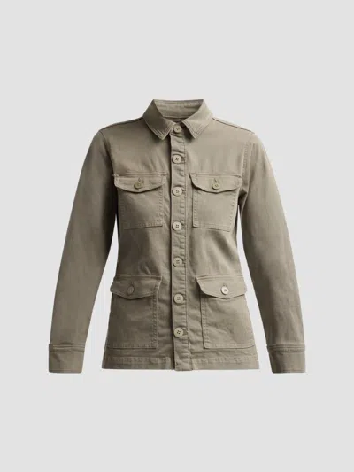 L'agence Women's Ramsey Utility Cotton Jacket In Smokey Olive