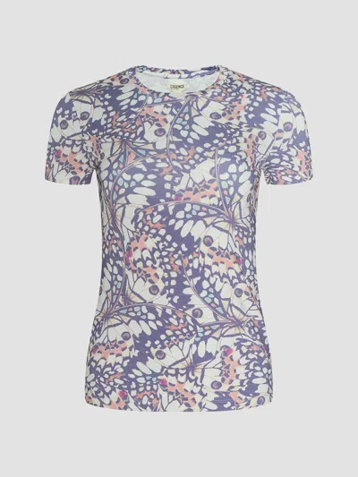 L'agence Women's Ressi Butterfly Wing T-shirt In Purple