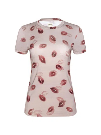 L'agence Ressi Kiss Print T-shirt In Neutral