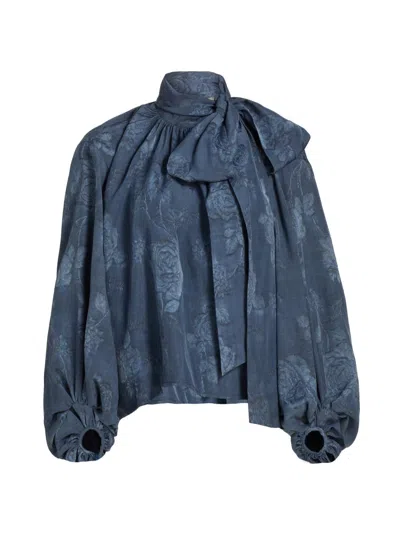 L'agence Women's Rhett Floral Oversized Blouse