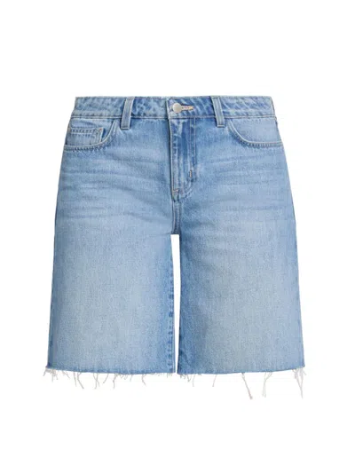 L'AGENCE WOMEN'S RIVER DENIM BERMUDA SHORTS
