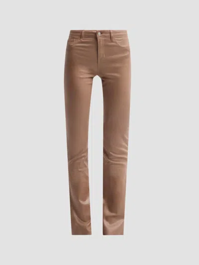 L'agence Women's Ruth Straight Pants In Animal Print