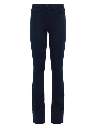 L'agence Women's Ruth Stretch High-rise Straight-leg Jeans In Black
