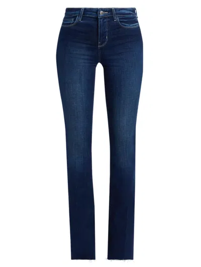 L'agence Women's Ruth Stretch Straight-fit Jeans In Blue