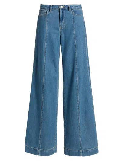 L'agence Women's Sandy High-rise Wide-leg Jeans In Blue