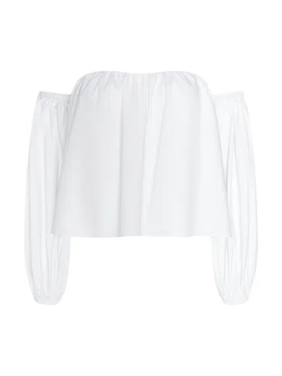 L'agence Sarai Off Shoulder Eternal Bra Top White