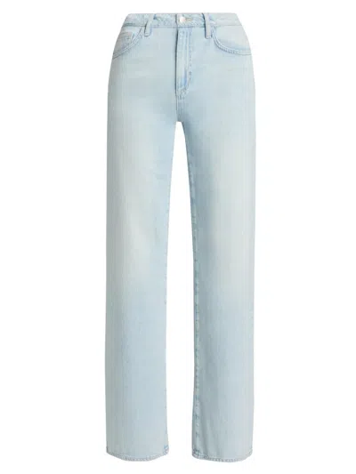 L'agence Scottie High-rise Wide-leg Denim Jeans In Blue
