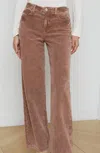 L'agence Scottie Corduroy Wide-leg Jean In Plaster In Multi
