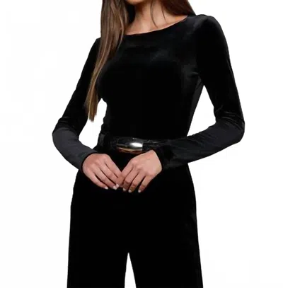 L'agence Women's Seraphine Boatneck Bodysuit In Black