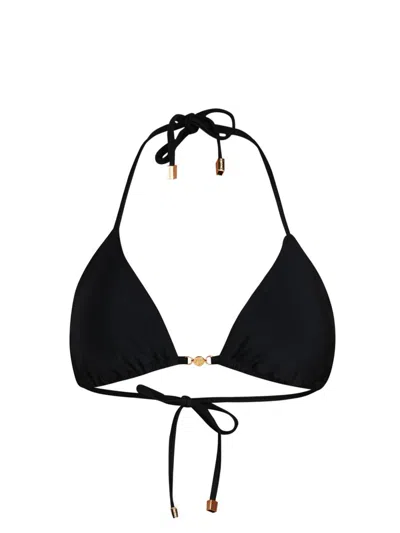 L'agence Kristin Triangle Bikini Top In Black