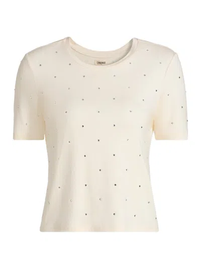 L'AGENCE WOMEN'S STORMY EMBELLISHED T-SHIRT