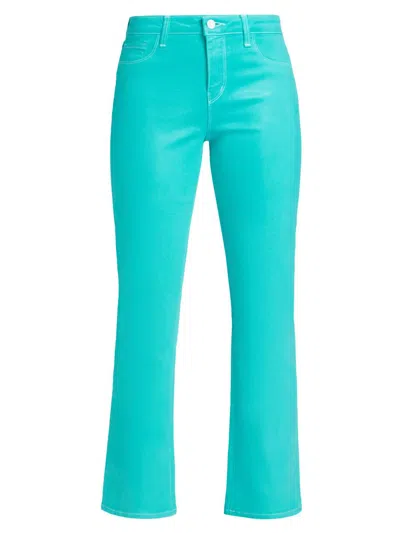 L'agence Women's Tati High-rise Crop Micro Bootcut Jeans In Green