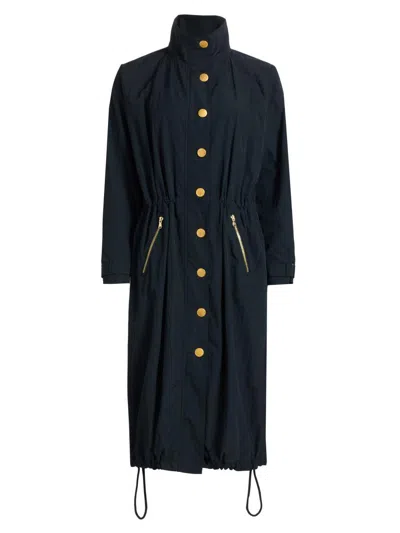 L'agence Women's Toshi Windbreaker Trench Coat In Black