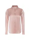L'agence Tyler Silk Blouse In Pink
