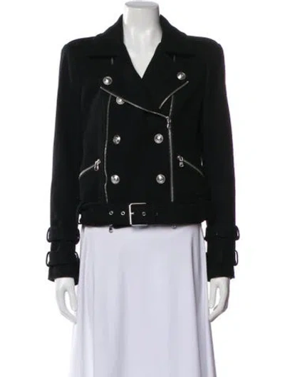 Pre-owned L'agence Wool Biker Jacket In Multi