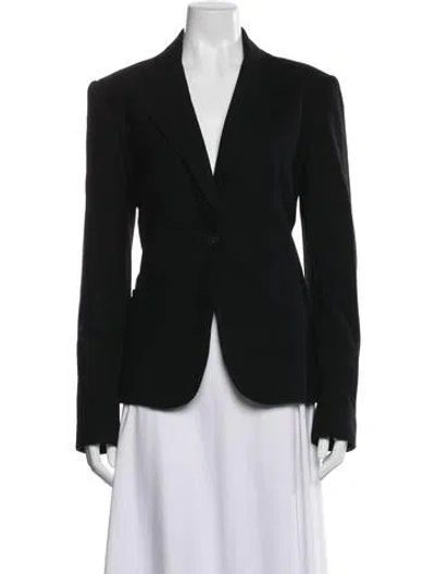 Pre-owned L'agence Wool Blazer In Black