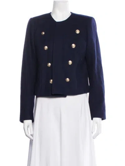 Pre-owned L'agence Wool Blazer In Blue