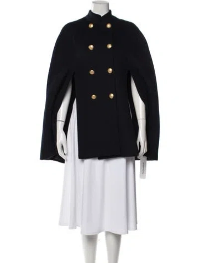 Pre-owned L'agence Wool Cape In Black