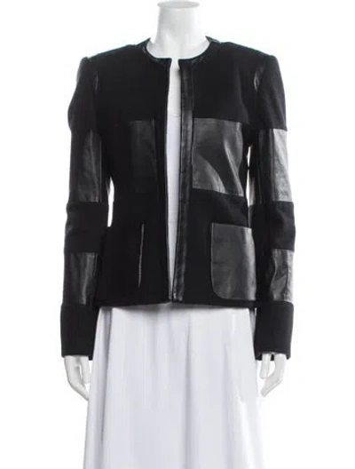 Pre-owned L'agence Wool Jacket In Gray