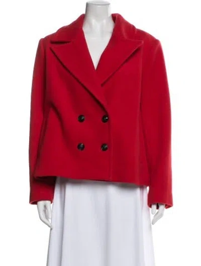 Pre-owned L'agence Wool Jacket In Red