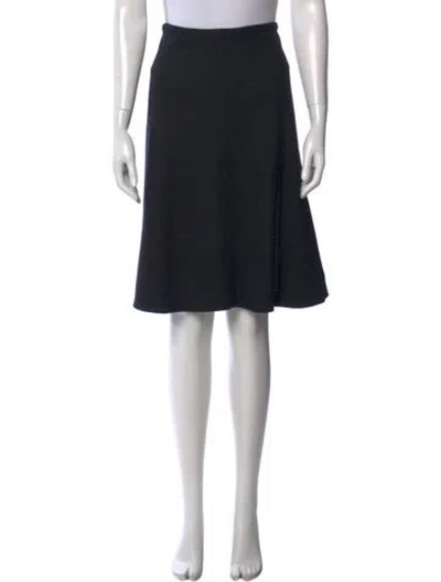 Pre-owned L'agence Wool Knee-length Skirt In Black