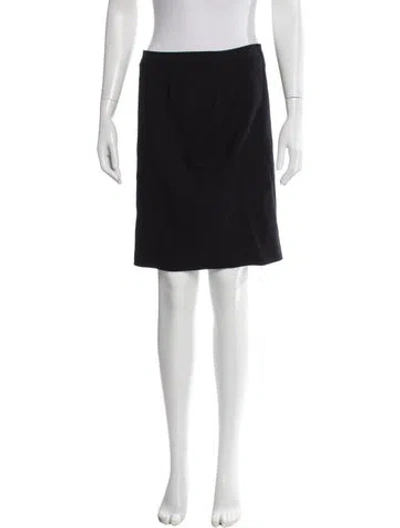 Pre-owned L'agence Wool Knee-length Skirt In Gray