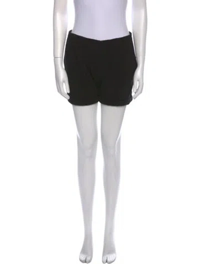 Pre-owned L'agence Wool Mini Shorts In Black