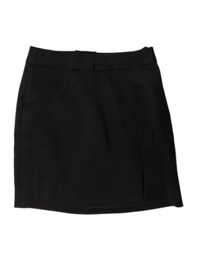 Pre-owned L'agence Wool Mini Skirt In Blue