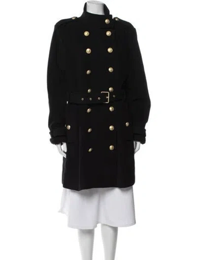 Pre-owned L'agence Wool Peacoat In Black