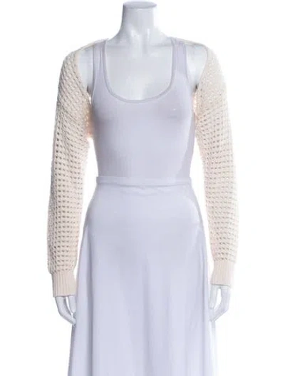 Pre-owned L'agence Wool Scoop Neck Sweater In Brown