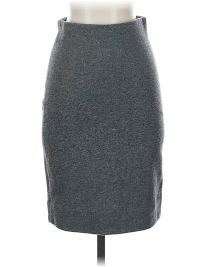 Pre-owned L'agence Wool Skirt In Gray