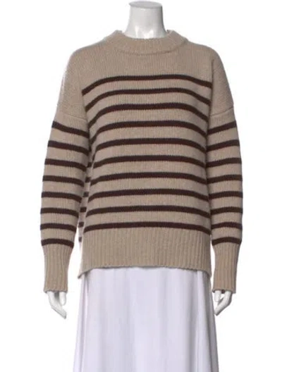 Pre-owned L'agence Wool Striped Sweater In Neutral