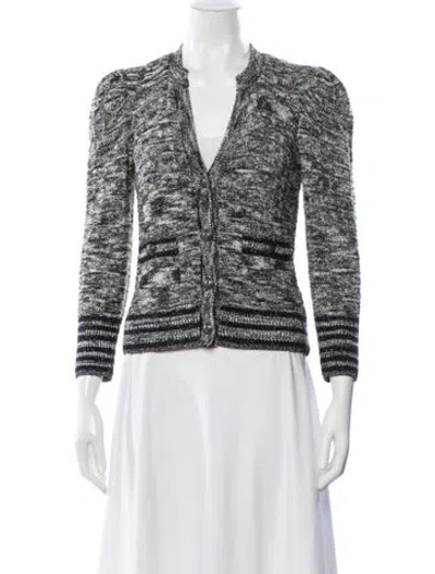 Pre-owned L'agence Wool Tweed Pattern Jacket In Black