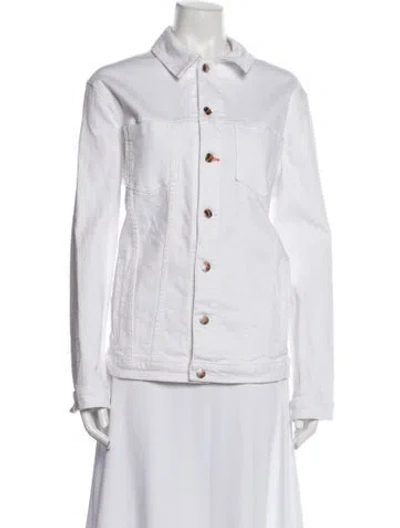Pre-owned L'agence X Bert Stern Denim Jacket In White