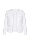 L'agence Yari Collarless Jacket In White