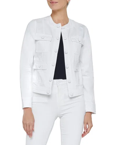 L'agence Yari Denim Jacket In White