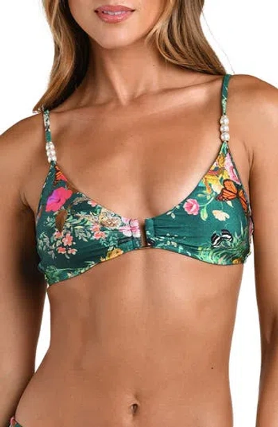 L'agence Yazmin Chardona Bikini Top In Green