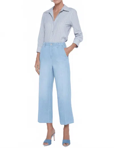 L'agence Zayne High Rise Straight Trouser In Dakota In Blue