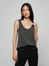 L'agence Ziggy Crystal Tank In Black