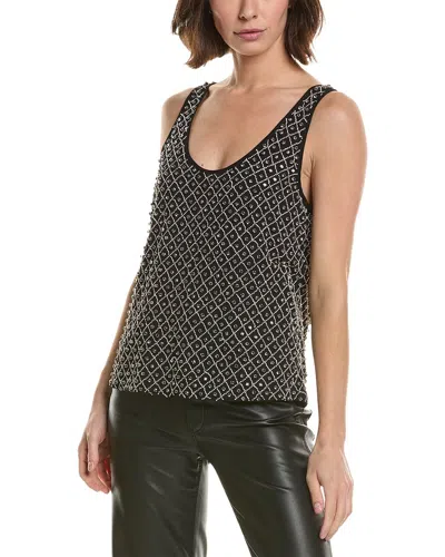 L'agence Ziggy Tank Top In Crhc-cross Hatch Crystal