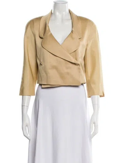 Pre-owned Lagerfeld Blazer In Yellow