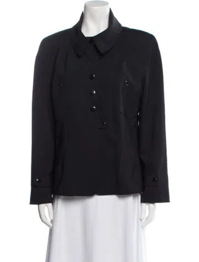 Pre-owned Lagerfeld Nylon Jacket In Black