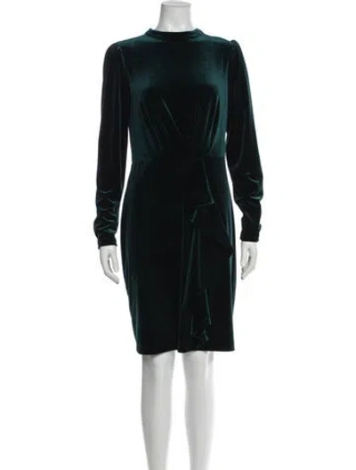 Pre-owned Lagerfeld Scoop Neck Knee-length Dress In Blue