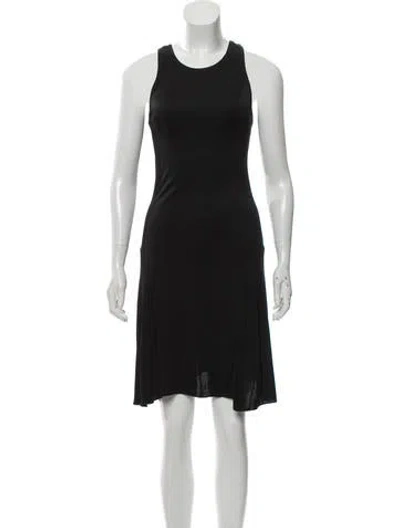 Pre-owned Lagerfeld Sleeveless Knee-length Dress In Black