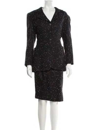 Pre-owned Lagerfeld Vintage 1990's Skirt Suit In Black