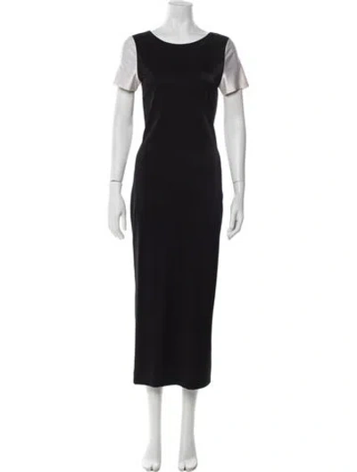 Pre-owned Lagerfeld Vintage Long Dress In Black