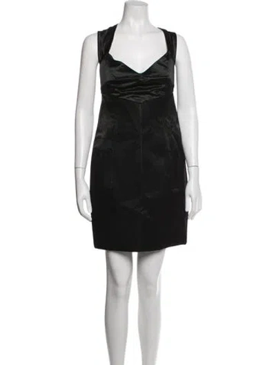Pre-owned Lagerfeld Vintage Mini Dress In Black