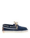 Lagoa Man Espadrilles Blue Size 8 Calfskin