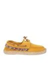 Lagoa Man Espadrilles Marigold Size 7 Leather In Yellow